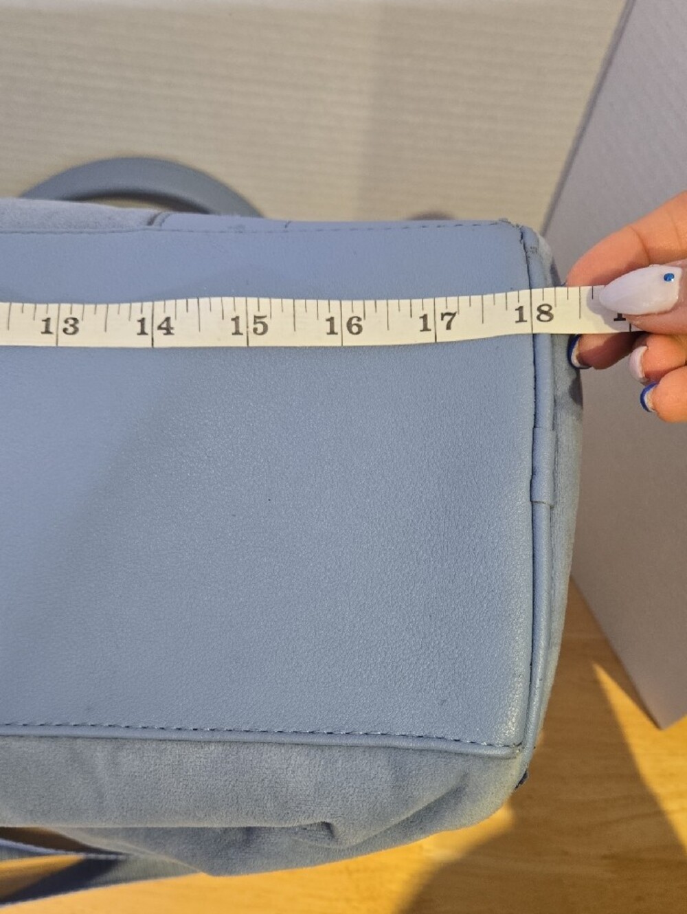 Juicy Couture Dusty Blue Suede Travel Tote - Picture 3 of 8